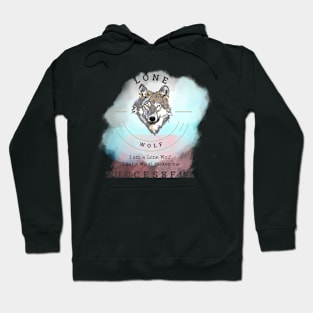 Born to be Lone Wolf Rich Successful Confident Person Hoodie